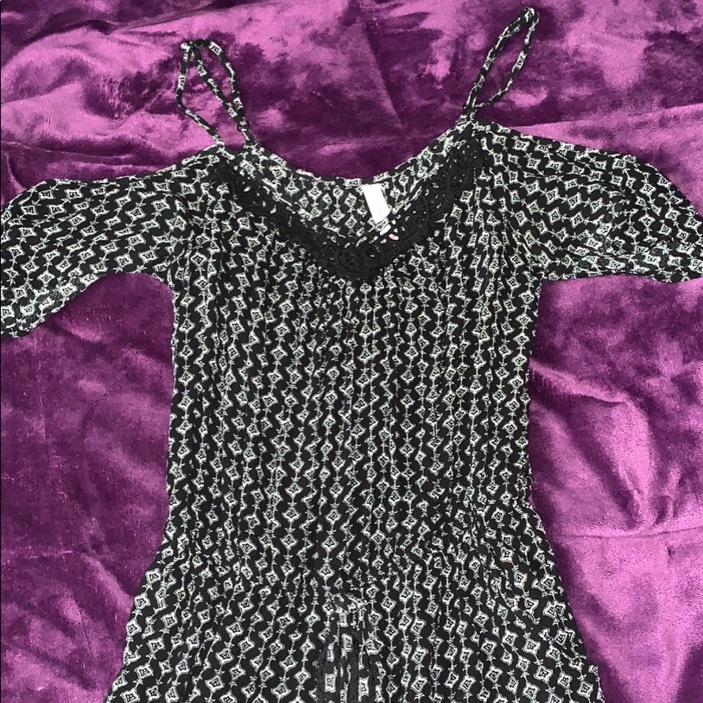 Cute Black and White Romper